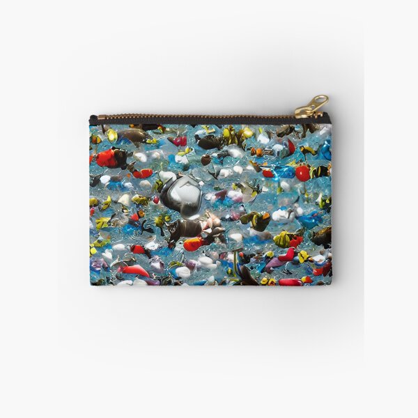 Item preview, Colorful schools of fish in clear water designed and sold by pixelatedworld.