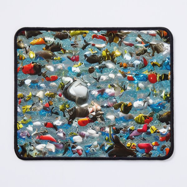 Item preview, Colorful schools of fish in clear water designed and sold by pixelatedworld.