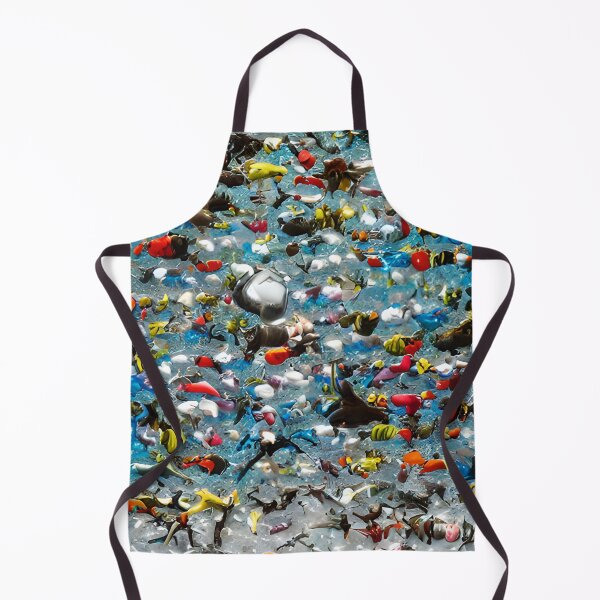 Item preview, Colorful schools of fish in clear water designed and sold by pixelatedworld.