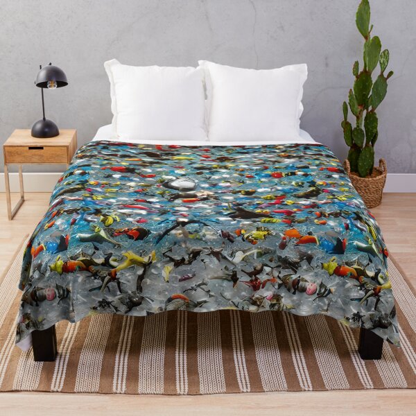 Item preview, Colorful schools of fish in clear water designed and sold by pixelatedworld.