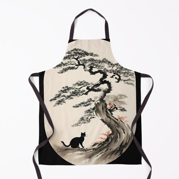Item preview, Cat bonsai - Minimalist Bonsai Kitty Design - Simple Round Corner Rectangle Frame designed and sold by Mechanical-Artt.
