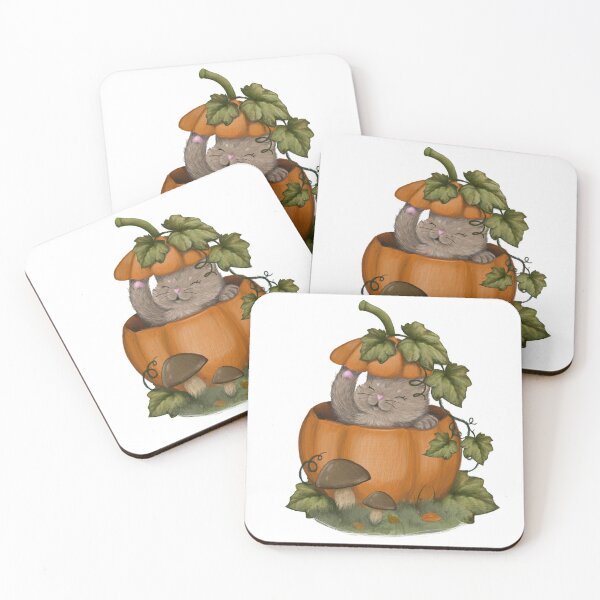 Item preview, Cat in pumpkin designed and sold by UlaCzyrwik.