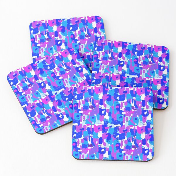 Item preview, Dripping Blue Purple and White Paint designed and sold by MarkUK97.