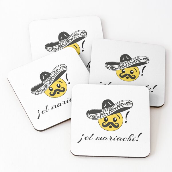 Item preview, Surprised mariachi with a mustache designed and sold by mixMixtli.
