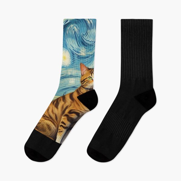 Item preview, Van gogh Cat Starry Night Painting for Van gogh Lover designed and sold by Vangoholic.