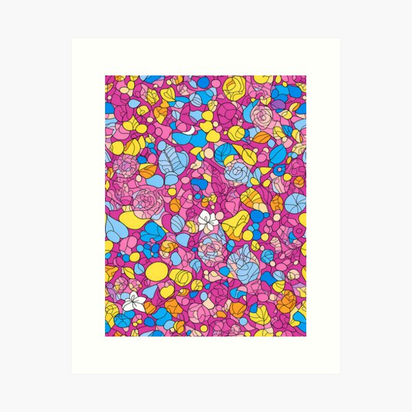 Colorful Pink Modern Design Art Print