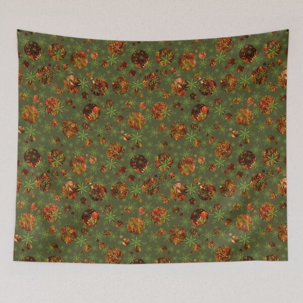 Item preview, Botanical Festive Bubbles on Green designed and sold by Artistestella.