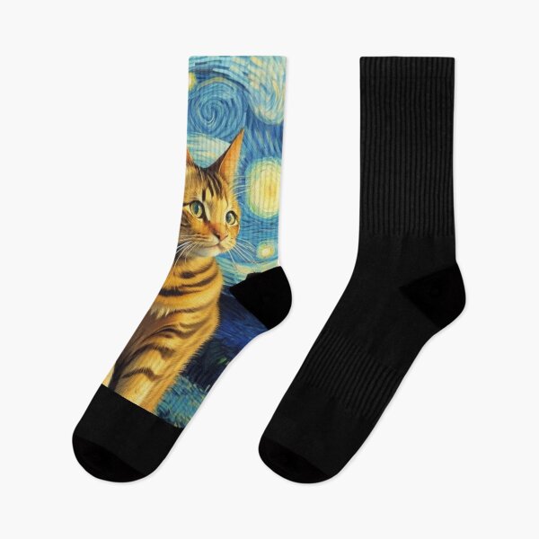 Item preview, Van gogh Cat Starry Night Painting for Van gogh Lover designed and sold by Vangoholic.
