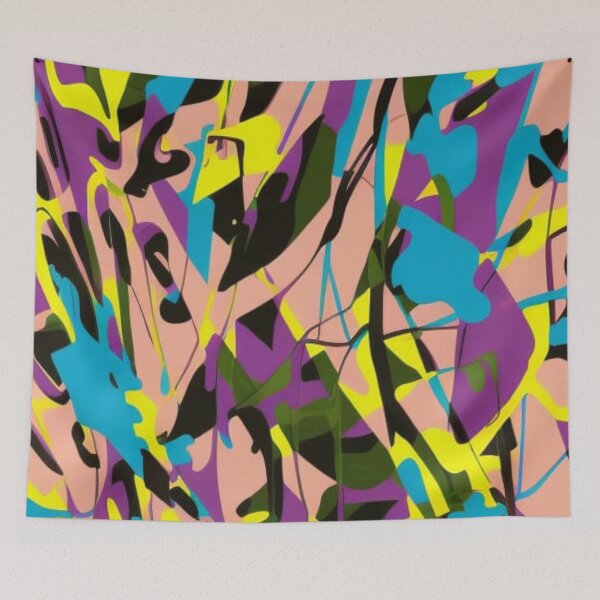 Item preview, Abstract Colorful Paint Splatter designed and sold by calibrit.
