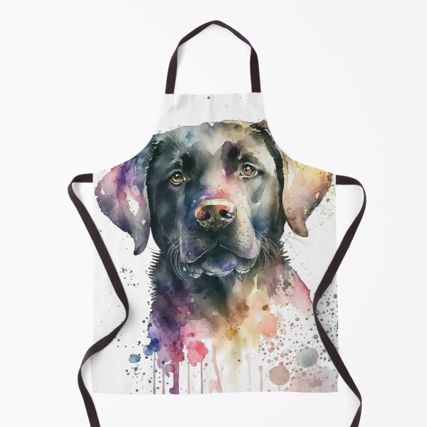 Item preview, Colorful Watercolor Black Labrador Retriever Portrait designed and sold by Audrey-Kinser.