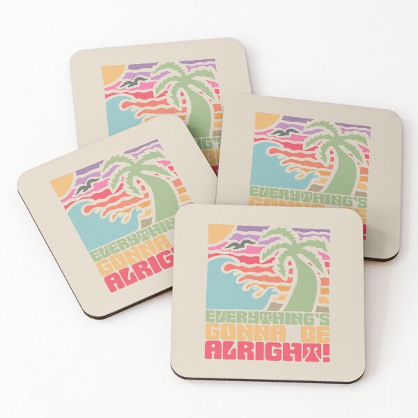 Item preview, Everything's Gonna Be Alright! - Palm Tree - Retro Summer Vibe designed and sold by Tim Veiga.