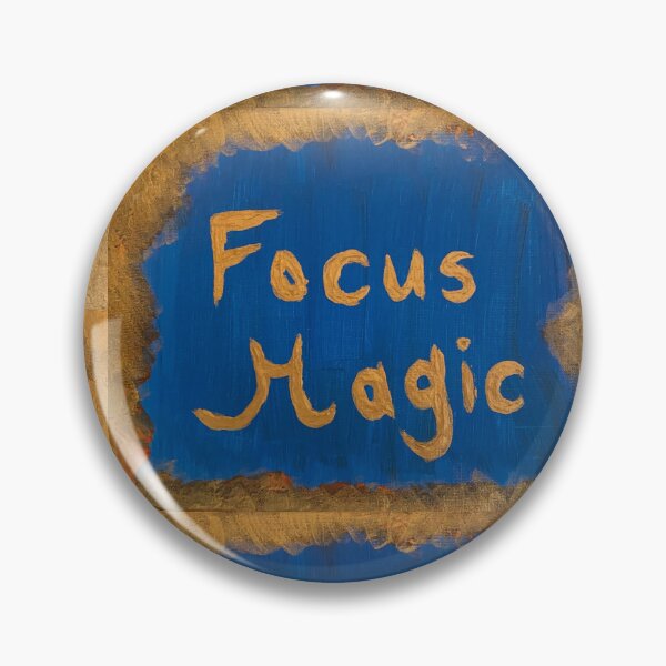 Item preview, Focus Magic blue and gold painting designed and sold by Alexsiya Flora.