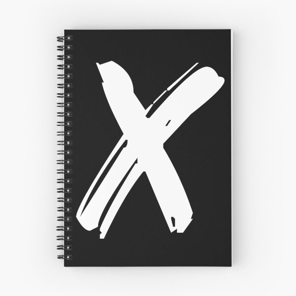 Item preview, X BRUSH STYLE CAPITAL LETTER INITIAL T-SHIRT MODERN MINIMALIST FONT LOGO TYPEFACE LETTERING TYPOGRAPHY MONOGRAM TEE designed and sold by prezziefactory.