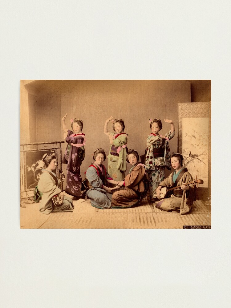 Alternate view of Geisha dancing party Photographic Print
