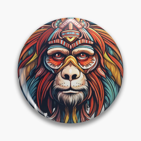 Item preview, Mandala Mandrill Monkey designed and sold by cooeeman.