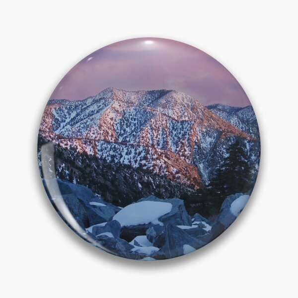 Item preview, Winter Vibrant Sunset over San Gabriel Mountains designed and sold by yhelfman.