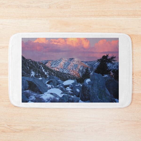 Item preview, Winter Vibrant Sunset over San Gabriel Mountains designed and sold by yhelfman.