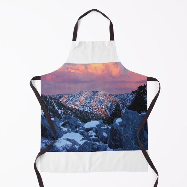 Item preview, Winter Vibrant Sunset over San Gabriel Mountains designed and sold by yhelfman.