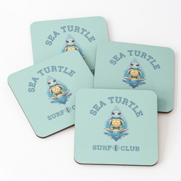 Item preview, Young sea turtle on surfboard graphic for kids T-Shirt designed and sold by CedricNorbinho.
