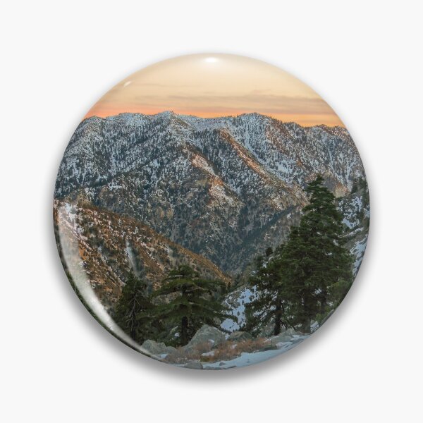 Item preview, Winter Sunset over Snow-capped San Gabriel Mountains designed and sold by yhelfman.
