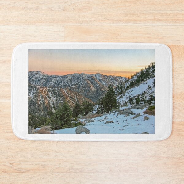 Item preview, Winter Sunset over Snow-capped San Gabriel Mountains designed and sold by yhelfman.