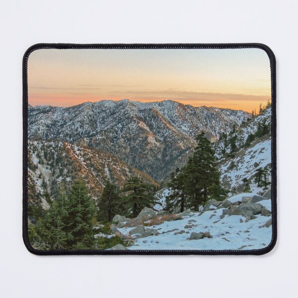 Item preview, Winter Sunset over Snow-capped San Gabriel Mountains designed and sold by yhelfman.