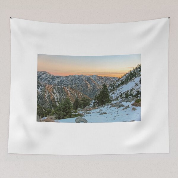 Item preview, Winter Sunset over Snow-capped San Gabriel Mountains designed and sold by yhelfman.