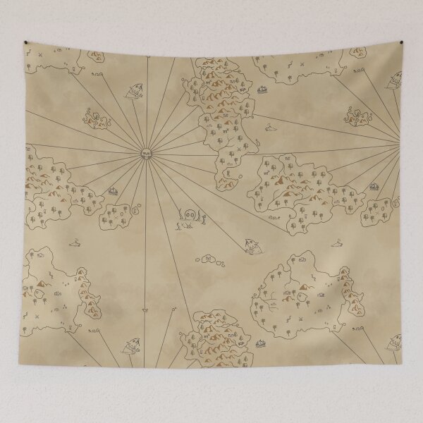Item preview, Medieval Fantasy Map designed and sold by itsturtlestime.