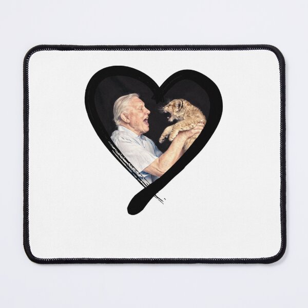 Item preview, David Attenborough - National treasure and natural historian - with cute cub in a heart Classic T-Sh designed and sold by KymaniMayo94.