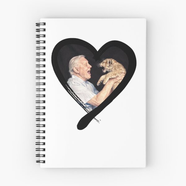 Item preview, David Attenborough - National treasure and natural historian - with cute cub in a heart Classic T-Sh designed and sold by KymaniMayo94.