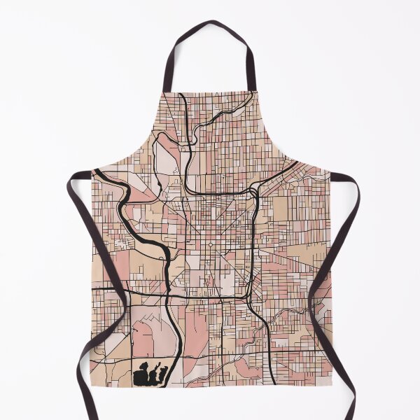Item preview, Indianapolis Map Pattern in Soft Pink Pastels designed and sold by PatternMaps.