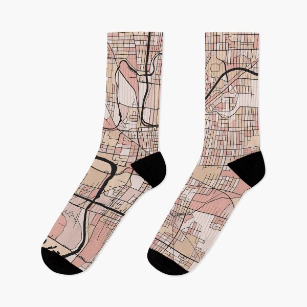 Item preview, Indianapolis Map Pattern in Soft Pink Pastels designed and sold by PatternMaps.