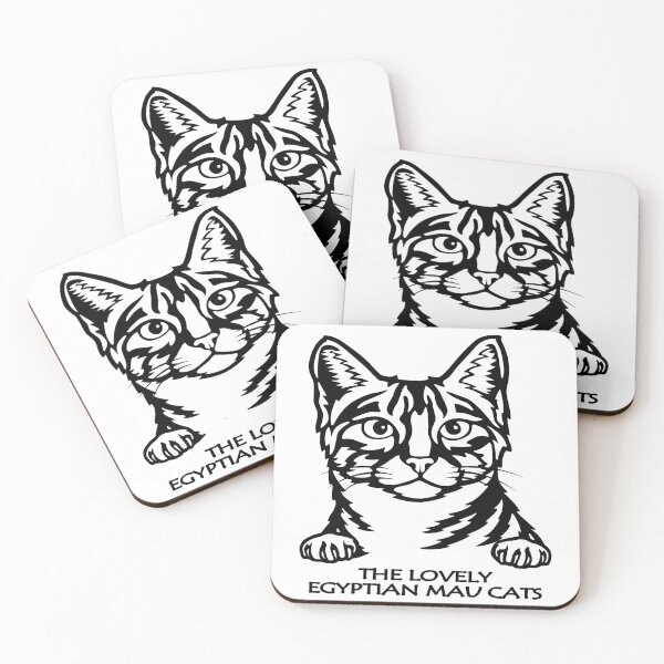 Item preview, THE LOVELY EGYPTIAN MAU CATS designed and sold by Rejiboustarts.