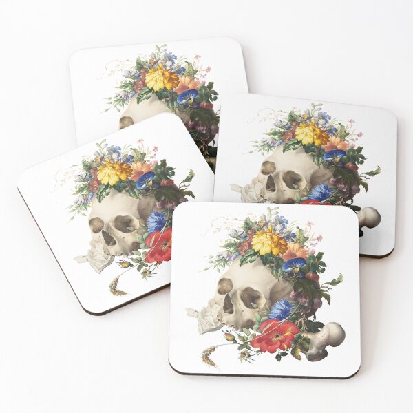 Item preview, Vanitas - Floral skull designed and sold by elinaarbidane.