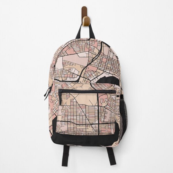 Item preview, Jacksonville Map Pattern in Soft Pink Pastels designed and sold by PatternMaps.
