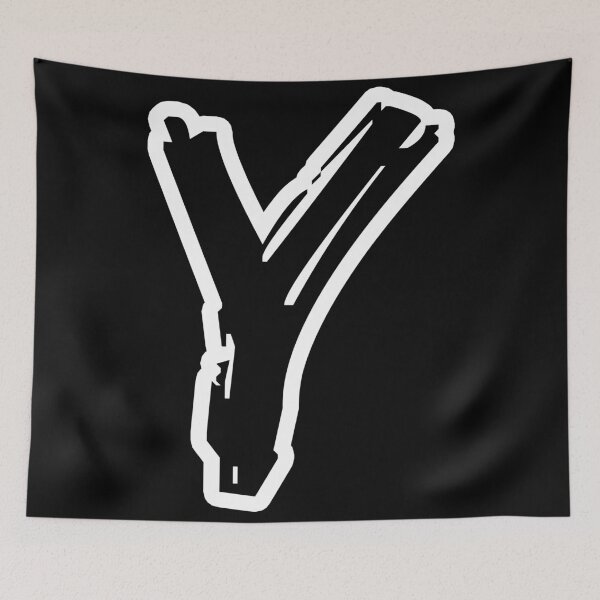 Item preview, Y BRUSH STYLE CAPITAL LETTER INITIAL T-SHIRT MODERN MINIMALIST FONT LOGO TYPEFACE LETTERING TYPOGRAPHY MONOGRAM TEE designed and sold by prezziefactory.