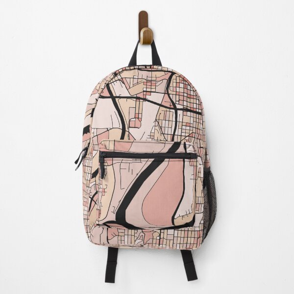 Item preview, Kansas City Map Pattern in Soft Pink Pastels designed and sold by PatternMaps.