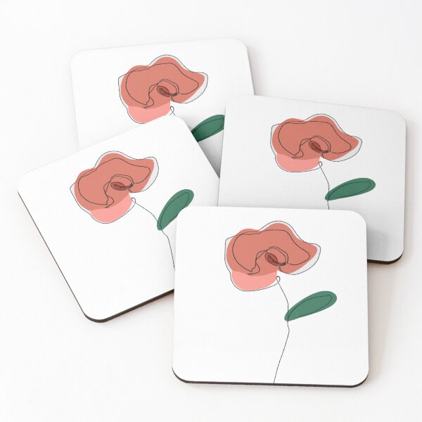 Item preview, Single Line Red Rose designed and sold by Lilieae.
