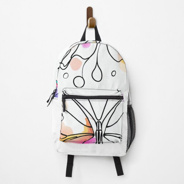 Item preview, ChromaWings: One-Line Butterfly Amidst Colorful Ink Blots designed and sold by ReplyGirl.