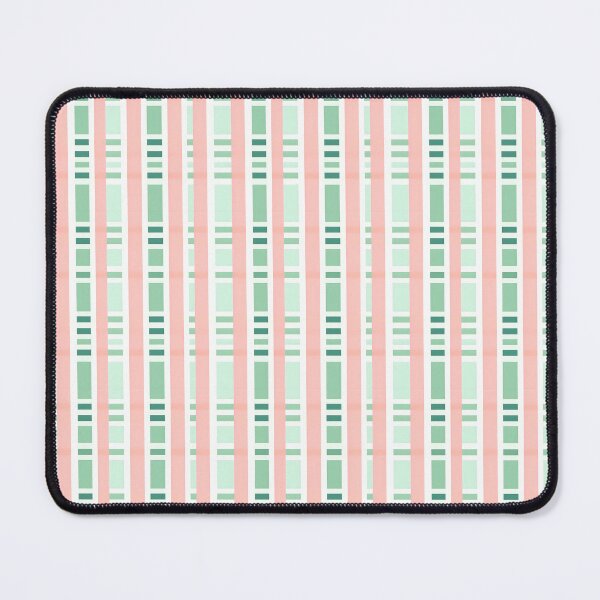 Item preview, Pastel Pink & Green Designer Line Pattern #5 designed and sold by ARTficiallyAnon.