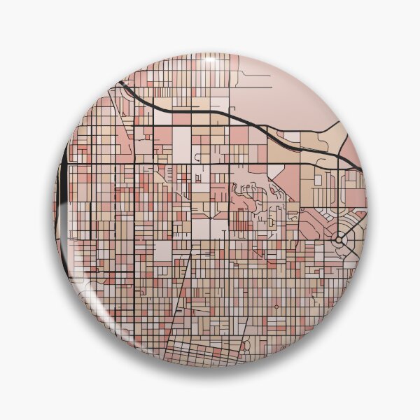 Item preview, Long Beach Map Pattern in Soft Pink Pastels designed and sold by PatternMaps.