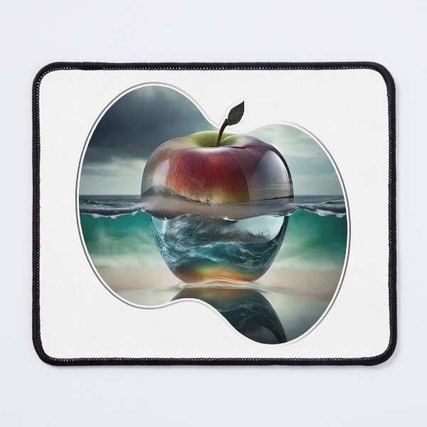 Item preview, lovely double exposure image by blending together a stormy sea and a glass apple. designed and sold by Natcharee.
