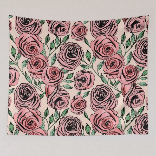 Item preview, seamless pattern rose designed and sold by deviatepolo.