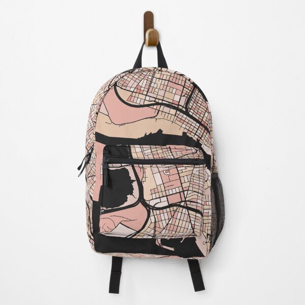 Item preview, Oakland Map Pattern in Soft Pink Pastels designed and sold by PatternMaps.