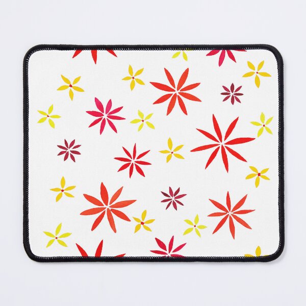 Item preview, Retro Red and Yellow Floral designed and sold by Rebecca Westlund Artist.