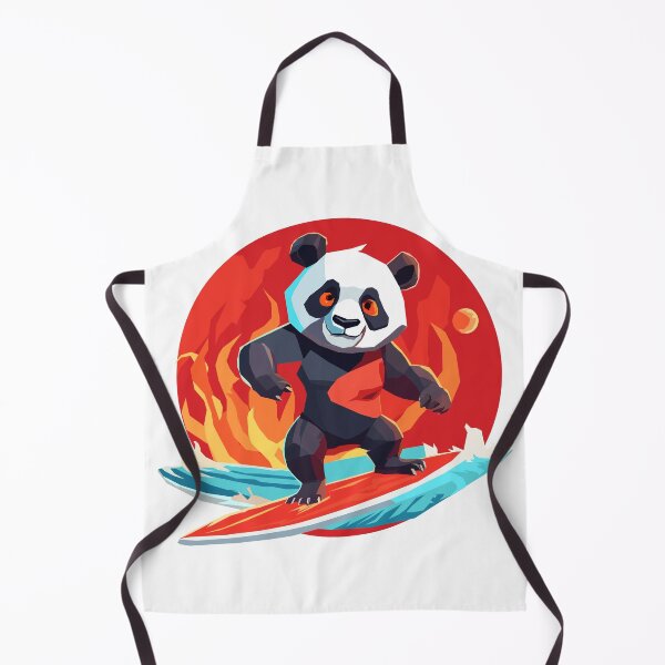 Item preview, Volcanic Panda Surfer designed and sold by Teeseas Wave.