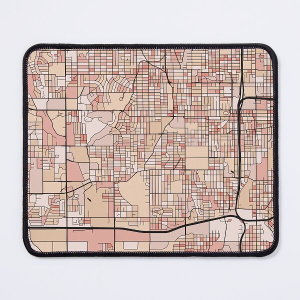 Item preview, Omaha Map Pattern in Soft Pink Pastels designed and sold by PatternMaps.