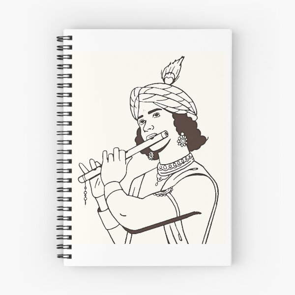 Item preview, Lord Krishna Sketch designed and sold by Thedigital91.