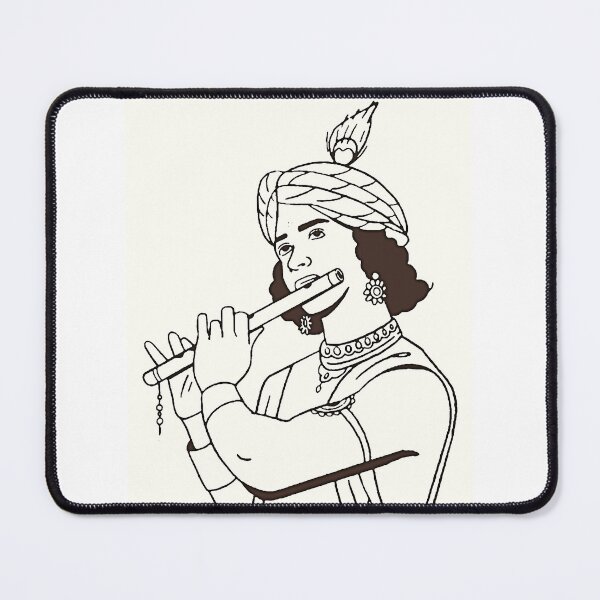 Item preview, Lord Krishna Sketch designed and sold by Thedigital91.