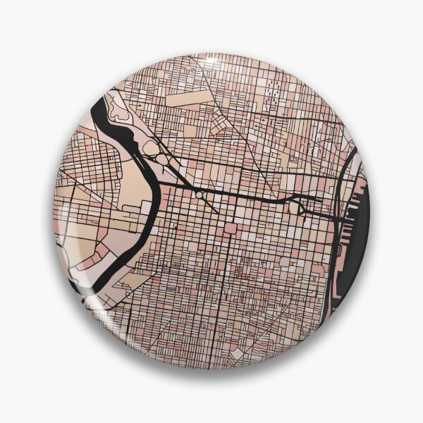 Item preview, Philadelphia Map Pattern in Soft Pink Pastels designed and sold by PatternMaps.